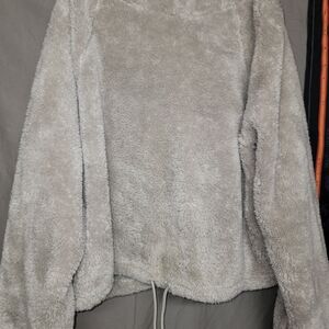 H&M Soft Gray Fleece Jacket Xl